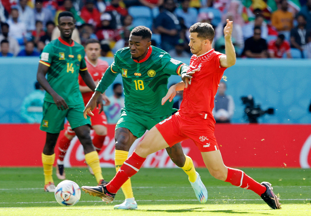 Thuỵ Sĩ vs Cameroon gặp nhau chính thức lần đầu tiên là ở bảng G World Cup 2022